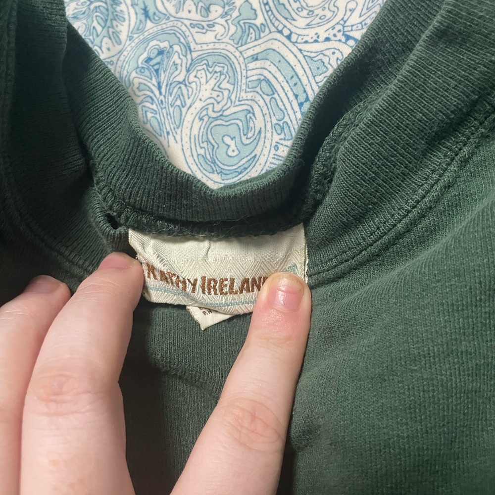 Kathy Ireland Forest Green Cotton Top